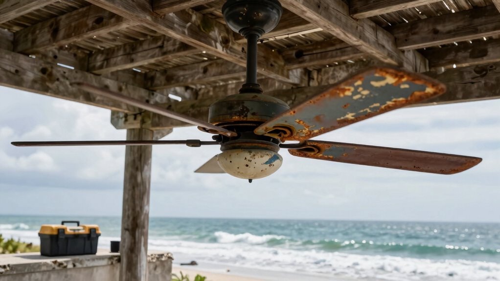 coastal outdoor fan maintenance