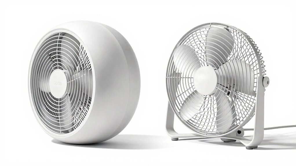 comparing fan types effectiveness