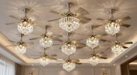 elegant chandelier style ceiling fans