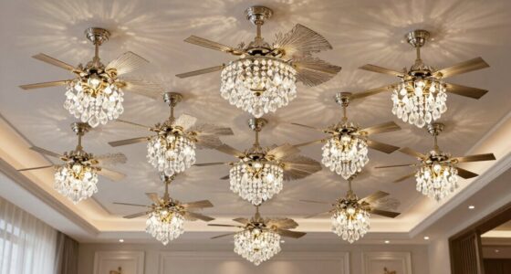 elegant chandelier style ceiling fans