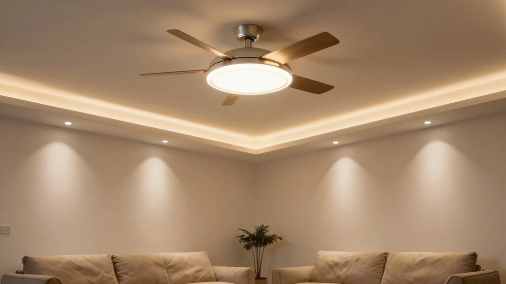 lighting and fan combination
