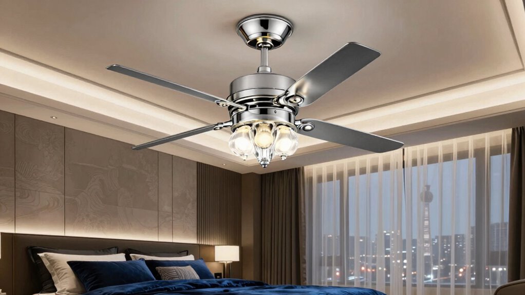 luxury bedroom ceiling fans