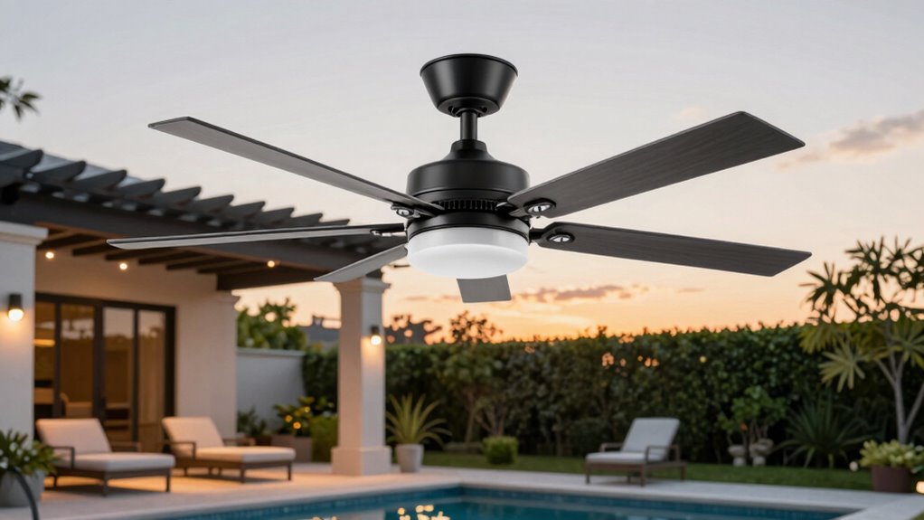 pool patio fan features
