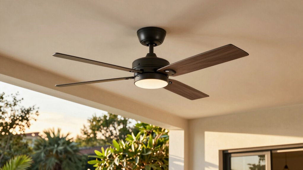 sloped ceiling fan features