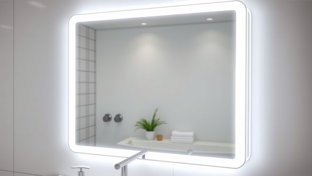 smart mirror lighting features