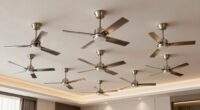 top brushed nickel ceiling fans