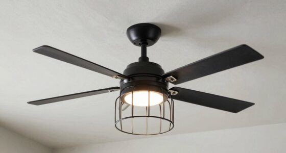 top caged fan lights