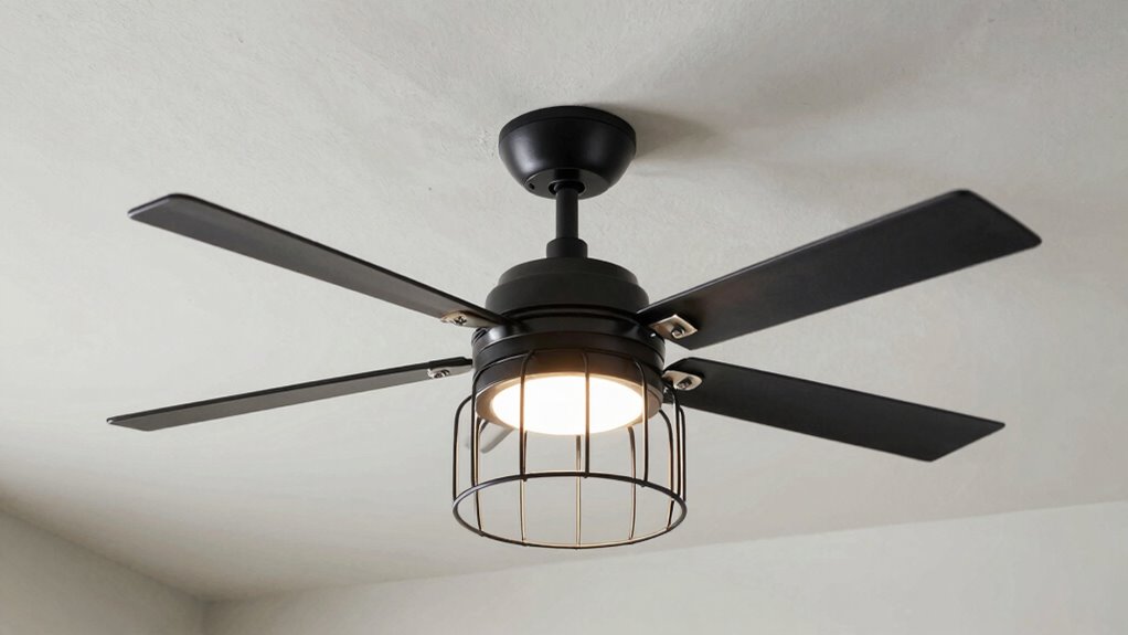 top caged fan lights