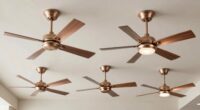 top champagne bronze ceiling fans
