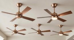 top champagne bronze ceiling fans