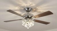 top crystal light ceiling fans