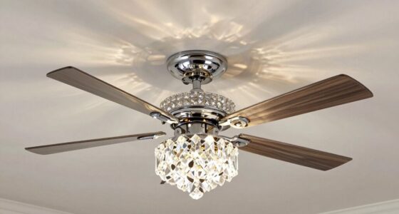 top crystal light ceiling fans