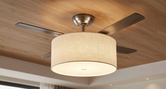 top drum shade ceiling fans