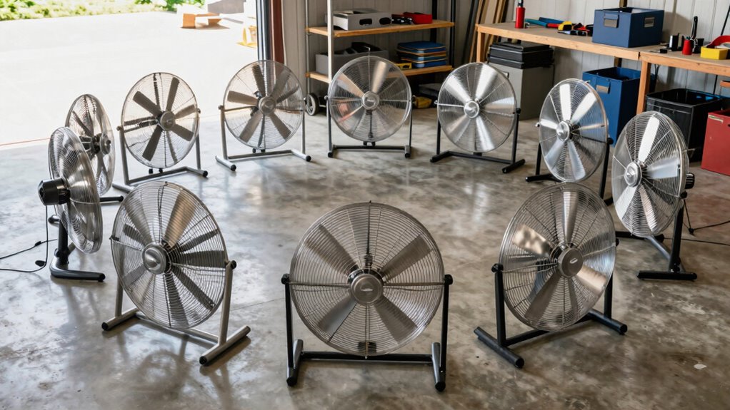 top garage floor fans
