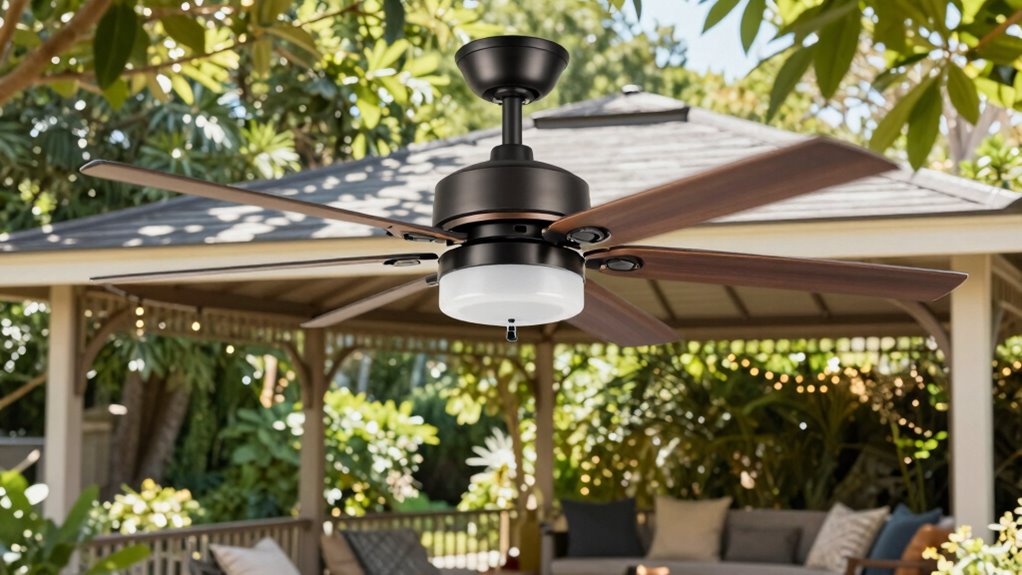 top gazebo ceiling fans