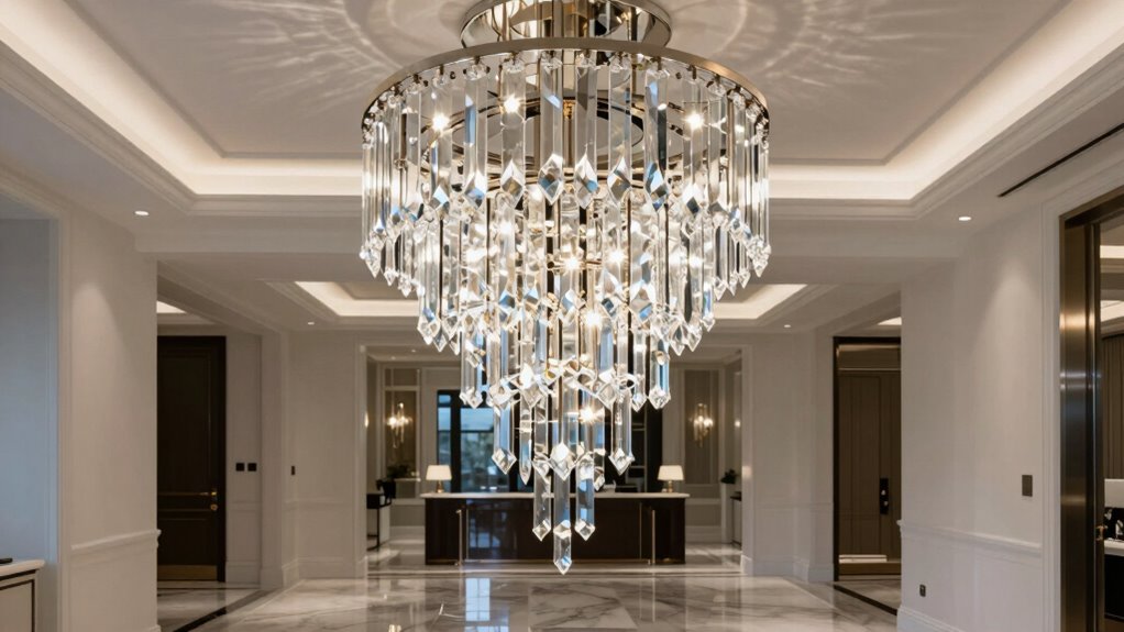 top modern crystal foyer chandeliers