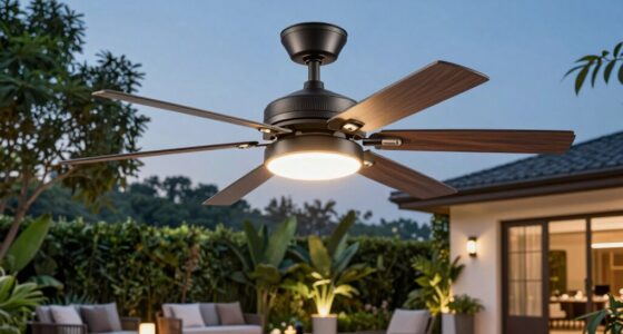 top outdoor fan lighting