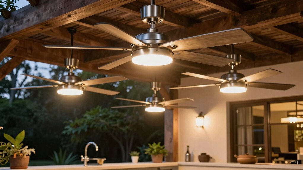top outdoor kitchen ceiling fans