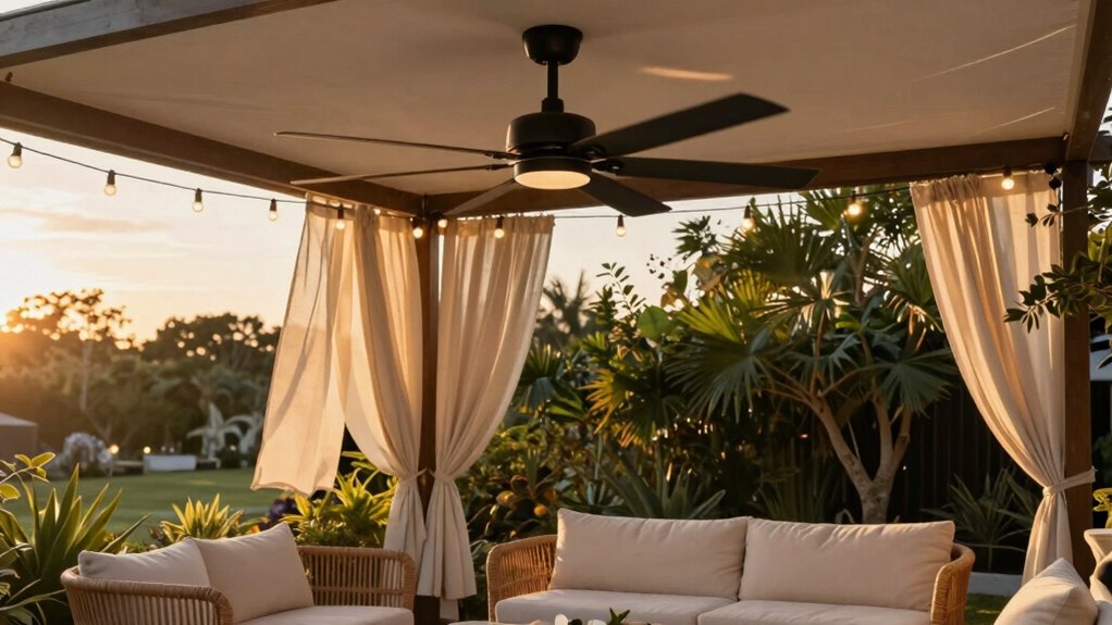 top pergola outdoor fans