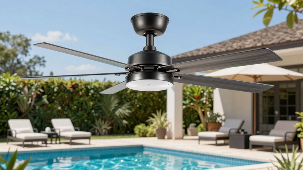 top pool patio ceiling fans