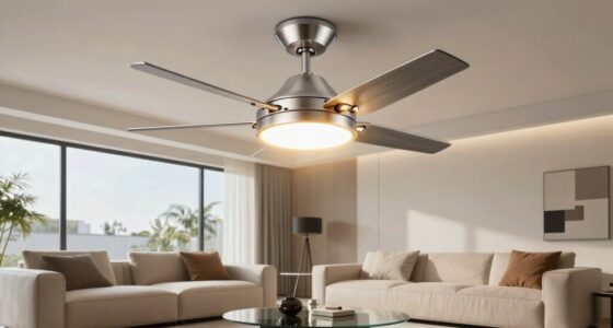 top retractable fan lights