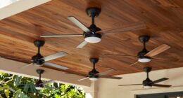 top sloped ceiling fans