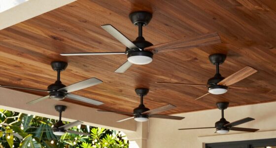 top sloped ceiling fans