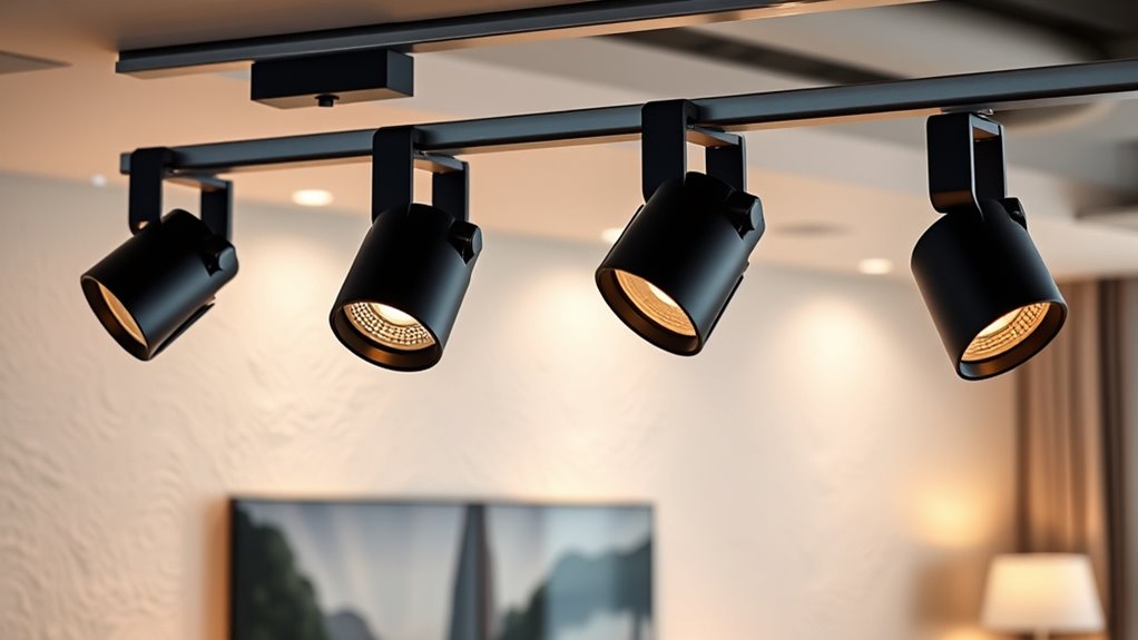 track lighting head features