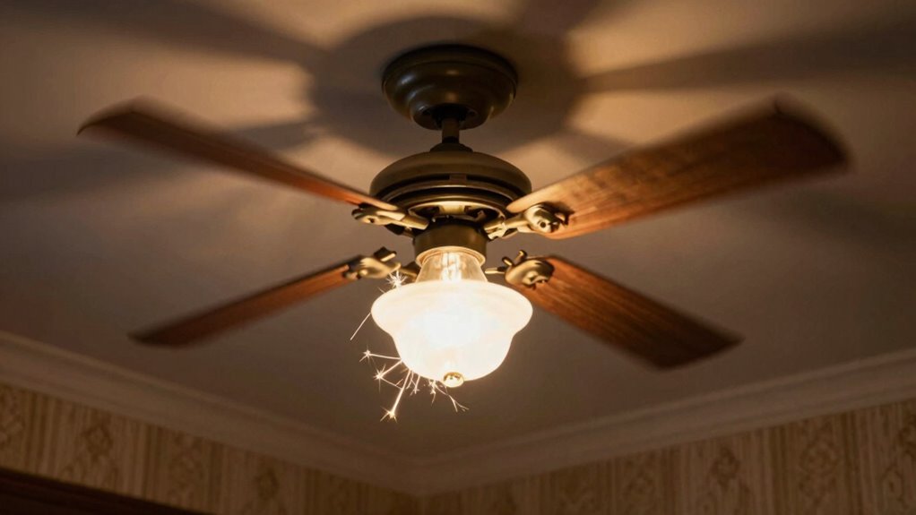 troubleshooting fan light flickering