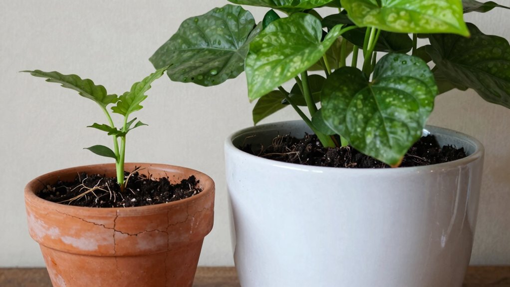 container size influences growth