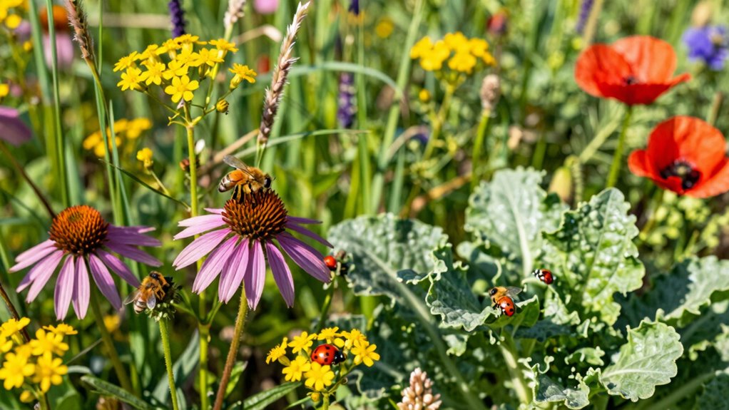 create habitats for beneficial insects