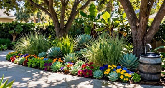 drought tolerant native shaded irrigated