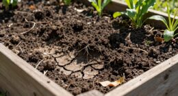 elevated soil drains quickly