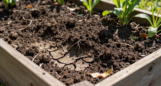 elevated soil drains quickly