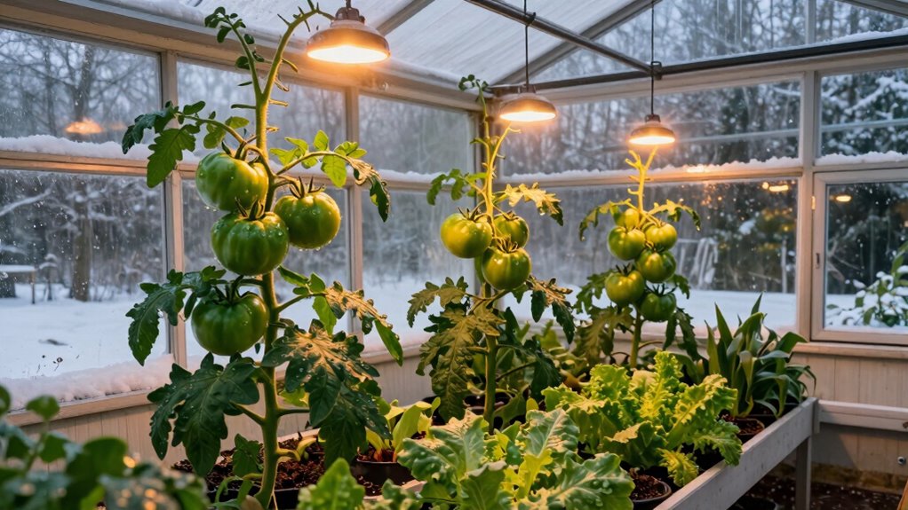 leds enhance winter crop productivity