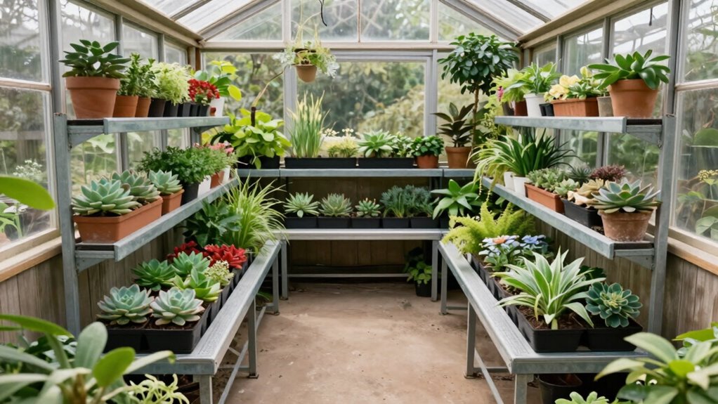maximize small greenhouse space