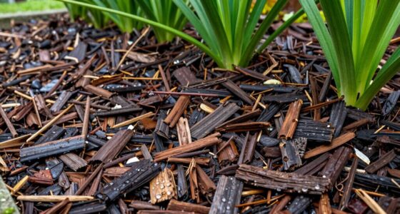 mulch conserves water efficiently