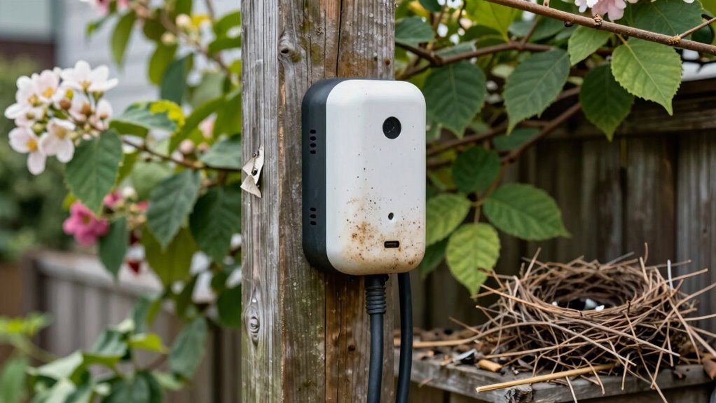 poor outdoor charger placement