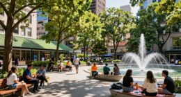 public spaces for heat resilience