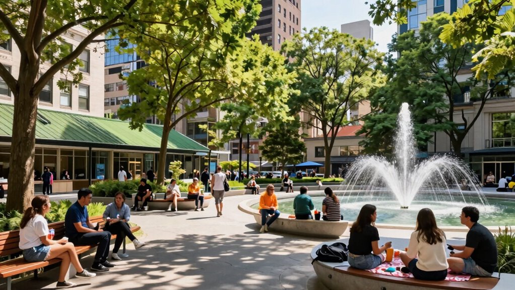 public spaces for heat resilience