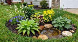 rain gardens solve yard issues