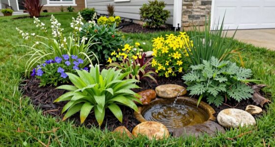 rain gardens solve yard issues