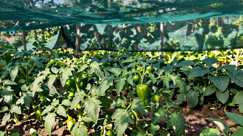 shade cloth enhances summer growth