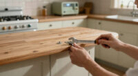 A Peninsula Counter Nearly Doubled the Storage in This 1950s Kitchen