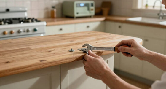 A Peninsula Counter Nearly Doubled the Storage in This 1950s Kitchen