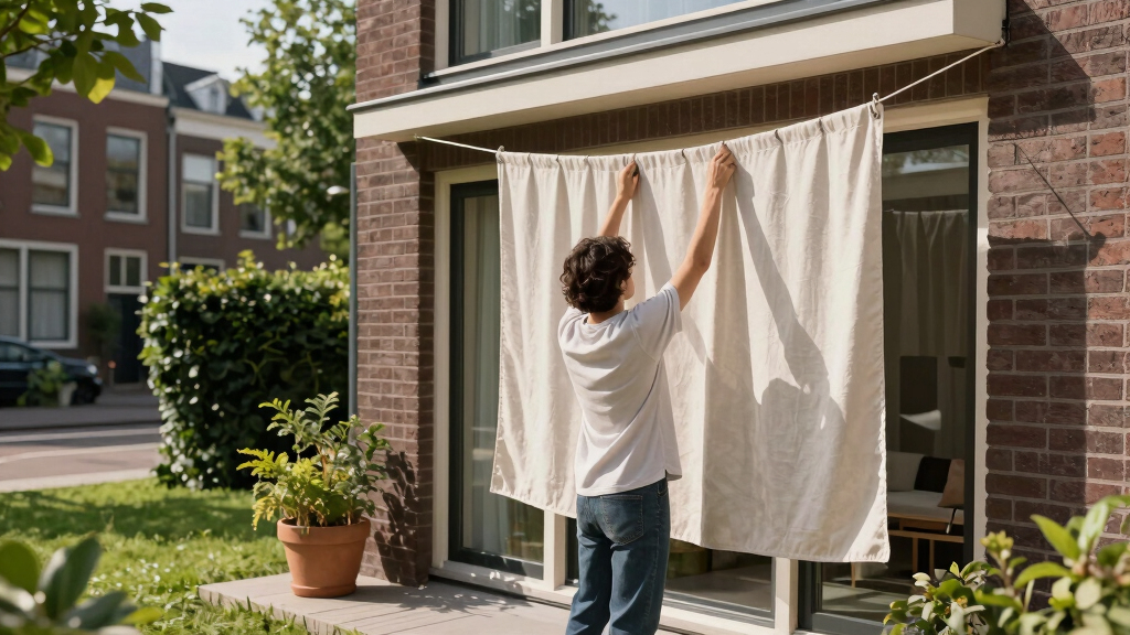 Amsterdam urges residents to hang curtains outside as heatwave tests homes built for winter
