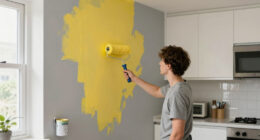 This Bold Paint Choice Turned a Kitchen Eyesore Into a Major Design Feature