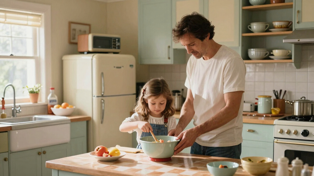 A Father-Daughter Duo Turned Her 90S Kitchen Into A Vintage-Inspired Dream