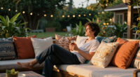 These $15 Pillows Instantly Created Chic Beach Club Vibes in My Backyard