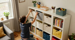 I Created A Pretty IKEA BILLY Hack That Seriously Cuts Clutter